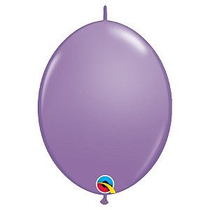 Balão de Festa Látex Liso Q-Link - Lilás - 12" 30cm - 50 unidades - Qualatex Outlet - Rizzo
