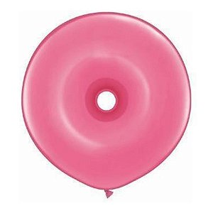 Balão de Festa Látex Donut - Rosa - 16" 40cm - 25 unidades - Qualatex Outlet - Rizzo