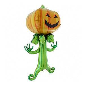 Balão de Festa Metalizado 56" 142cm - Spooky Pumpkin - 1 unidade - Rizzo