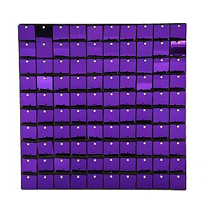 Painel Metalizado Shimmer Wall Roxo - 30x30cm - 1 unidade - Artlille - Rizzo