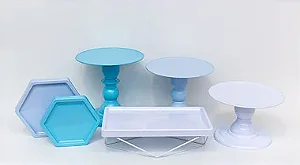 Kit Comemore MAIS - 18 Azul Céu, Tifany e Branco - 01 Unidade - Só Boleiras - Rizzo Festas