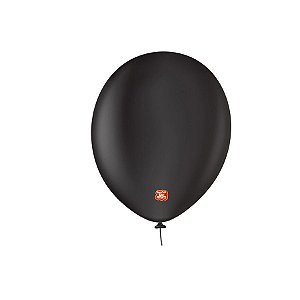 Balão Profissional Premium Uniq 11''27cm - Preto Onix - 25 unidades - Balões São Roque - Rizzo