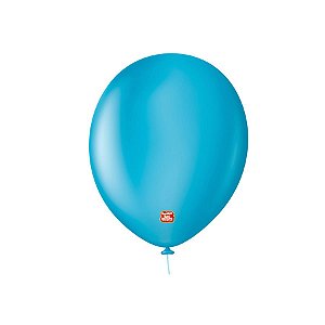 Balão Profissional Premium Uniq 9''23cm - Azul Topazio - 25 unidades - Balões São Roque - Rizzo