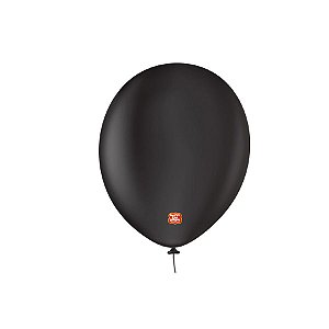 Balão Profissional Premium Uniq 9''23cm - Preto Onix - 25 unidades - Balões São Roque - Rizzo
