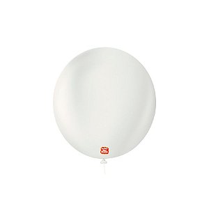 Balão Profissional Premium Uniq 9''23cm - Branco Absoluto - 25 unidades - Balões São Roque - Rizzo