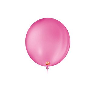 Balão de Festa Látex Liso 9''23cm Redondo  - Rosa shock - 50 unidades - Balões São Roque - Rizzo