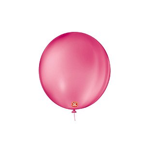 Balão de Festa Látex Liso 9''23cm Redondo  - New Pink - 50 unidades - Balões São Roque - Rizzo
