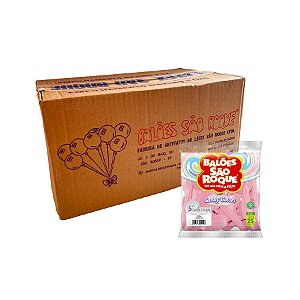 Balão de Festa Látex Candy Colors 5''12cm - Rosa - Caixa com 25 pacotes - 625 unidades - Atacado São Roque - Rizzo