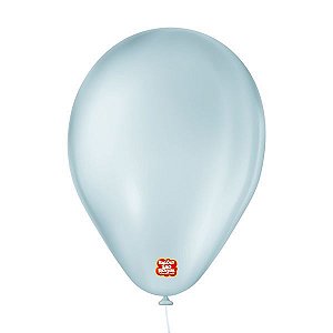 Balão de Festa 6,5" Basic - Azul Claro - 50 Unidades - Balões São Roque