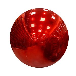 Balão Espelhado 2m - Vermelho - 1 unidade - Rizzo