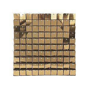 Painel Metalizado Shimmer Wall Dourado Vintage - 30x30cm - 1 unidade - ArtLille