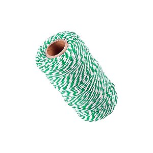 Fio Barbante Verde e Branco - 100m - 1 unidade - ArtLille - Rizzo