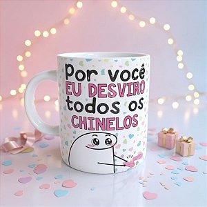 Caneca de Porcelana Mãe, Por Você Desviro Todos os Chinelos - 1 unidade - Rizzo