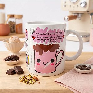 Caneca de Porcelana Receita de Bolo - 1 unidade - Rizzo