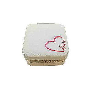 Mini Porta Joias - Love - Off White - 1 unidade - Rizzo Personalize