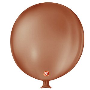 Balão de Festa Látex Gigante 3 pés - 91cm - Café Brasil - 1 unidade - São Roque - Rizzo