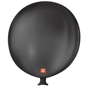 Balão de Festa Látex Gigante 3 pés - 91cm - Preto Ébano - 1 unidade - São Roque - Rizzo