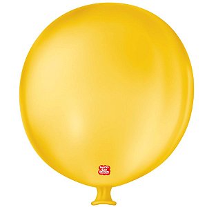 Balão de Festa Látex Gigante 3 pés - 91cm - Amarelo Citrino - 1 unidade - São Roque - Rizzo