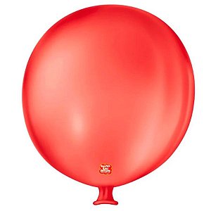 Balão de Festa Látex Gigante 3 pés - 91cm - Vermelho Quente - 1 unidade - São Roque - Rizzo