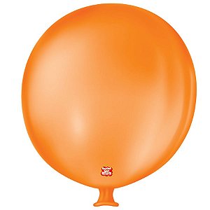 Balão de Festa Látex Gigante 3 pés - 91cm - Laranja Mandarim - 1 unidade - São Roque - Rizzo