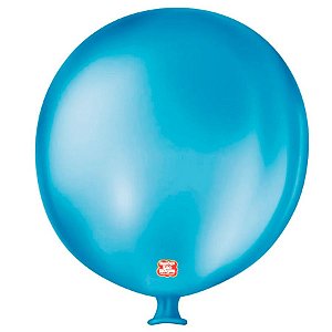 Balão de Festa Látex Gigante 3 pés - 91cm - Azul Turquesa - 1 unidade - São Roque - Rizzo