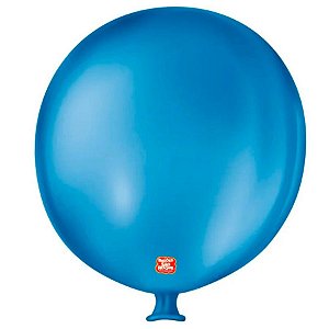 Balão de Festa Látex Gigante 3 pés - 91cm - Azul Cobalto - 1 unidade - São Roque - Rizzo