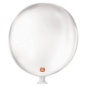 Balão de Festa Látex Gigante 3 pés - 91cm - Transparente - 1 unidade - São Roque - Rizzo