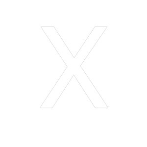 Transfer - Letra X - Branco - 1 unidade - Rizzo