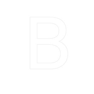 Transfer - Letra B - Branco - 1 unidade - Rizzo