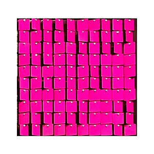 Painel Metalizado Shimmer Wall Rosa Neon - 30x30cm - 1 unidade - Rizzo