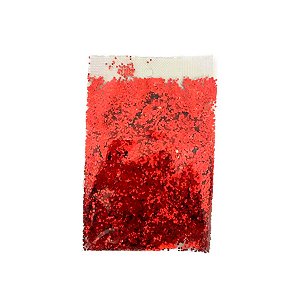 Confete Mini Bolinha Metalizado 15g - Vermelho - Double Face - 1 unidade - Rizzo