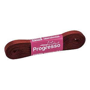 Fita de Cetim 7mm nº1 - 10m Cor 1383 Terra - 1 unidade - Fitas Progresso - Rizzo