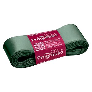 Fita de Cetim 38mm nº9 - 10m Cor 2059 Verde Oliva - 1 unidade - Fitas Progresso - Rizzo