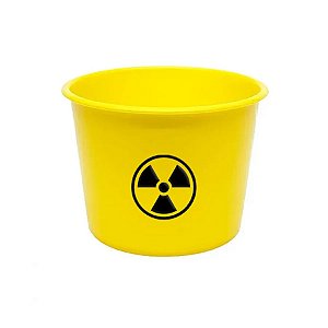 Balde de Pipoca Amarelo Personalizado - Radioatividade - 1 unidade - Rizzo