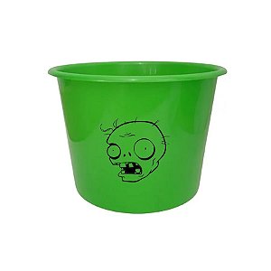 Balde de Pipoca Verde Personalizado - Silhueta Zumbi - 1 unidade - Rizzo