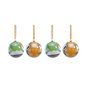 Bola de Natal Decorada - Toy Story - 8cm - 4 unidades - Cromus - Rizzo
