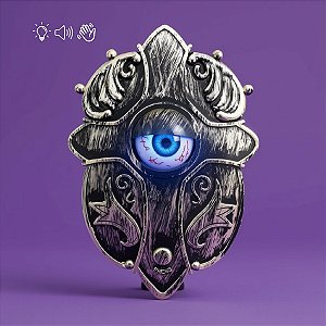Enfeite Decorativo Halloween - Campainha Olho Sombrio - Som, Luz e Movimento - 1 unidade - Cromus - Rizzo