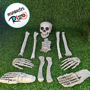 Enfeite Decorativo Halloween - Kit Esqueleto  - 1 unidade - Cromus - Rizzo
