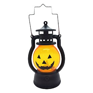 Mini Lamparina Decorativa Halloween - Abóbora Mod.3 - 12x6cm - 1 unidade - Rizzo