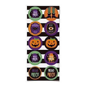 Adesivo Redondo Happy Halloween 30 Unidades - Cromus - Rizzo