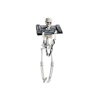 Enfeite Decorativo Halloween - Caveira Baltasar - 1 unidade - Cromus  - Rizzo