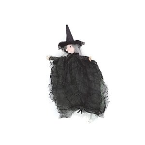 Enfeite Decorativo Halloween - Bruxa Jade - Verde - 1 unidade - Cromus  - Rizzo