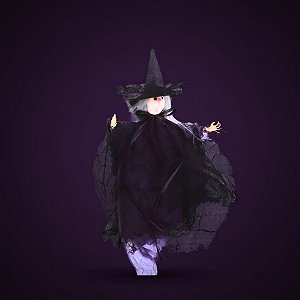Enfeite Decorativo Halloween - Bruxa Cleo - Roxo - 1 unidade - Cromus - Rizzo