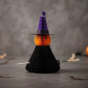 Enfeite Decorativo de Halloween - Bruxinha - 16,5cm - 1 unidade - Girotoy - Rizzo