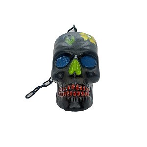 Enfeite Decorativo Halloween - Caveira Corrente Mexicana Preta - 1 unidade - Rizzo