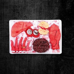 Enfeite Decorativo De Halloween - Órgãos de Plástico com Sangue - 1 unidade - Cromus - Rizzo