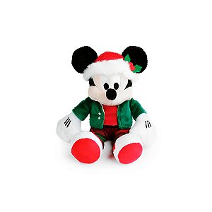 Pelúcia Mickey Natalino Roupa Xadrez - 20cm - Disney Original - 1 unidade - Cromus - Rizzo
