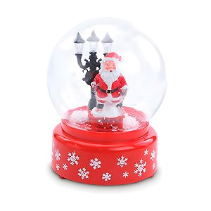 Globo Decorativo de Natal - Noel com Neve e Música - 18cm - 1 unidade - Cromus - Rizzo