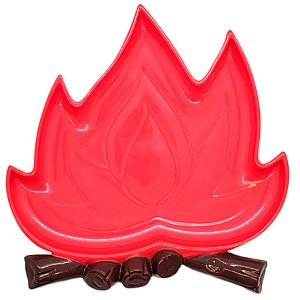 Bandeja Decorativa - Fogueira Vermelha - 1 unidade - Só Boleiras - Rizzo