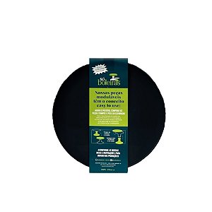Tampo Liso Fosco - 270mm - Preto - 1 unidade - Só Boleiras - Rizzo